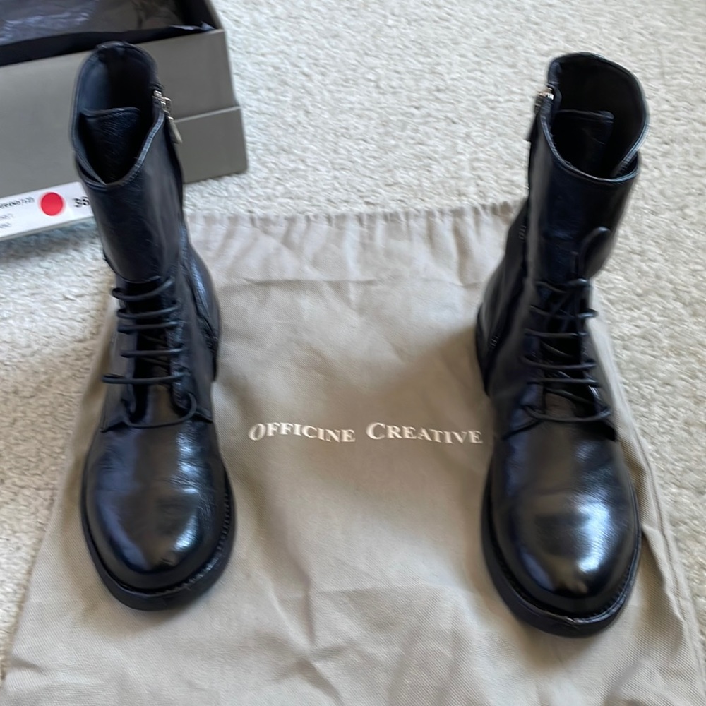 Brand:Officine Créative,Size36.50,Color:black,high quality leather, New with box